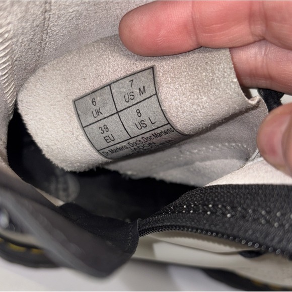 Dr. Martens Jadon White Smooth Leather Platform Zip Side Boots‎ SIZE USL 8/USM 7 - Picture 9 of 9